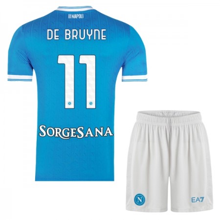 Fotbalový Komplet SSC Neapol De Bruyne 11 Dětské Domácí 2025-26 Krátký Rukáv (+ trenýrky)